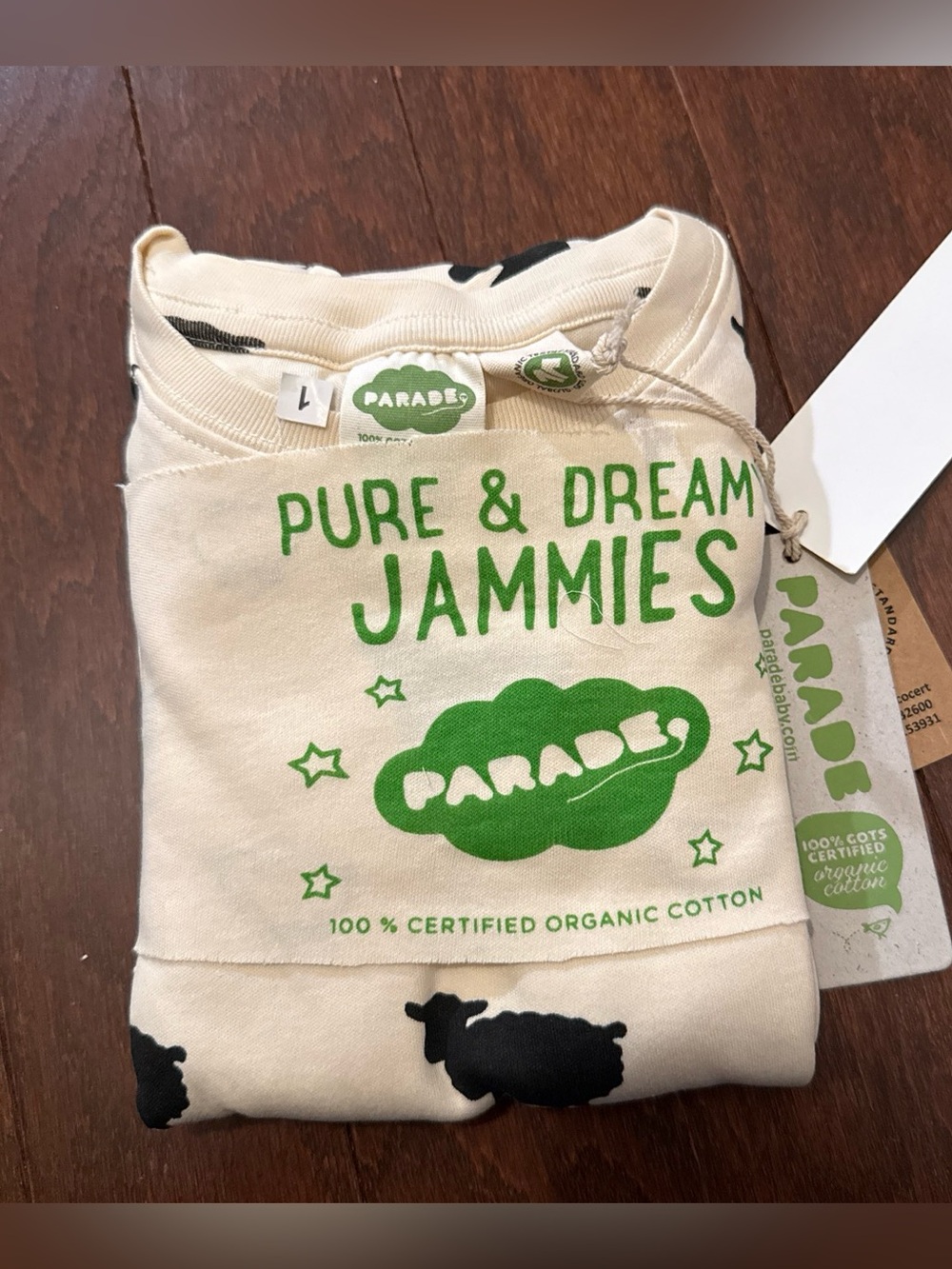 Kids Cream Organic Cotton 'Pure & Dream Jammies' Pajama Set